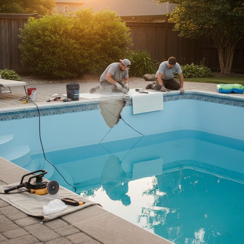 Pool Underwater Patch Repair